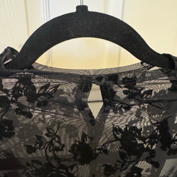 Abercrombie & Fitch Black Floral Long Sleeve Dress - Picture 4 of 6